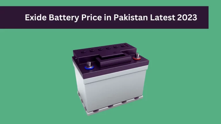 Exide Battery Price in Pakistan Latest Rates 2024 Best selling Batteries