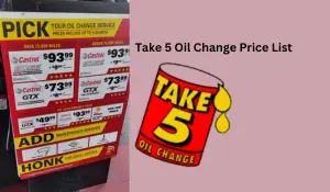 Take 5 Oil Change Price List (1)