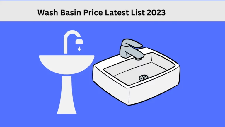 Wash Basin Price in Pakistan Latest Rate List 2024