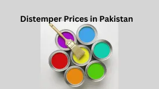 Distemper Prices in Pakistan 2024 Latest Rate List