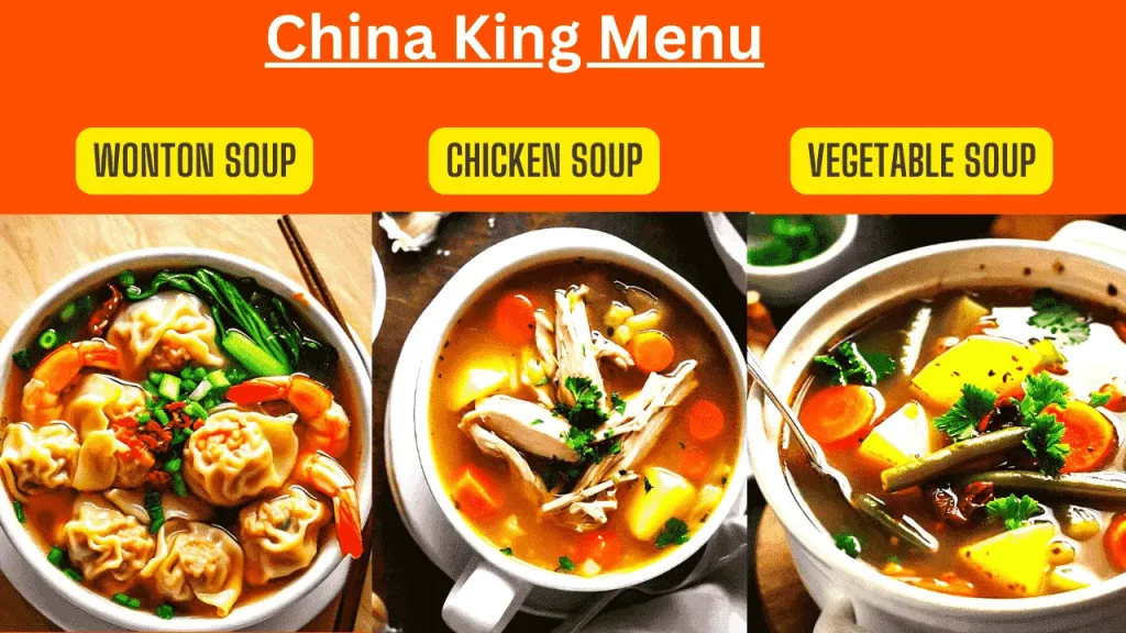 wonton soup of china king menu