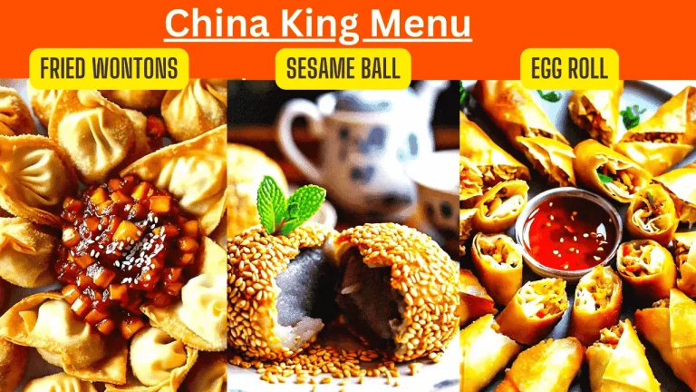 china king menu with prices