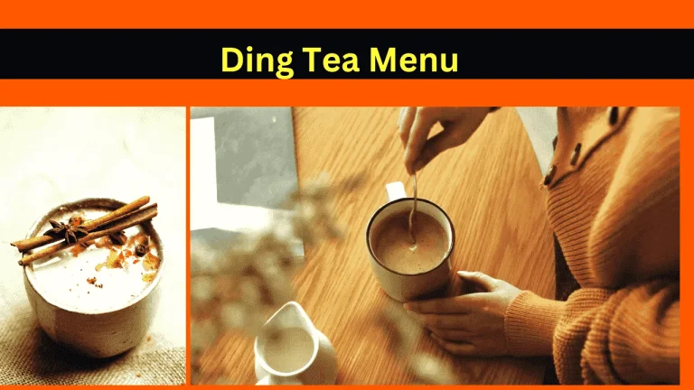 Ding Tea Menu